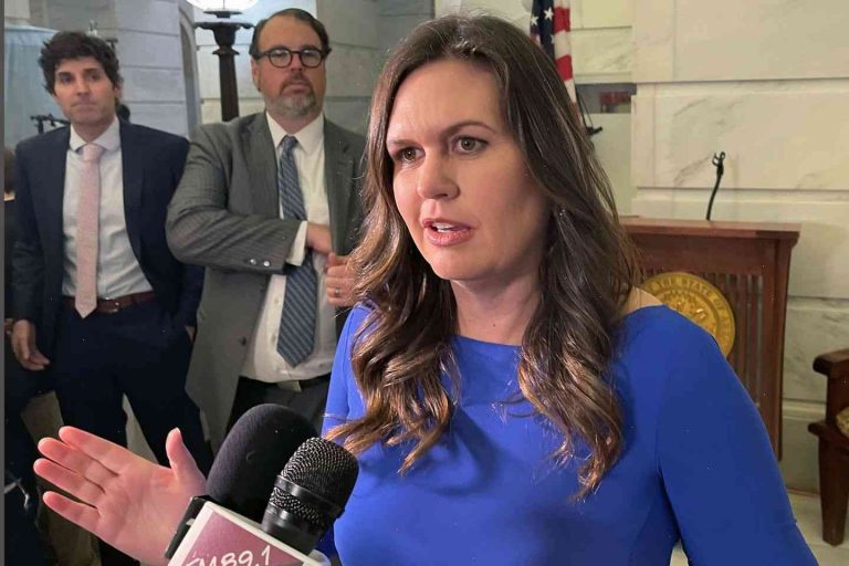 Sarah Sanders refuses to answer questions about Biden’s 2020 campaign announcement